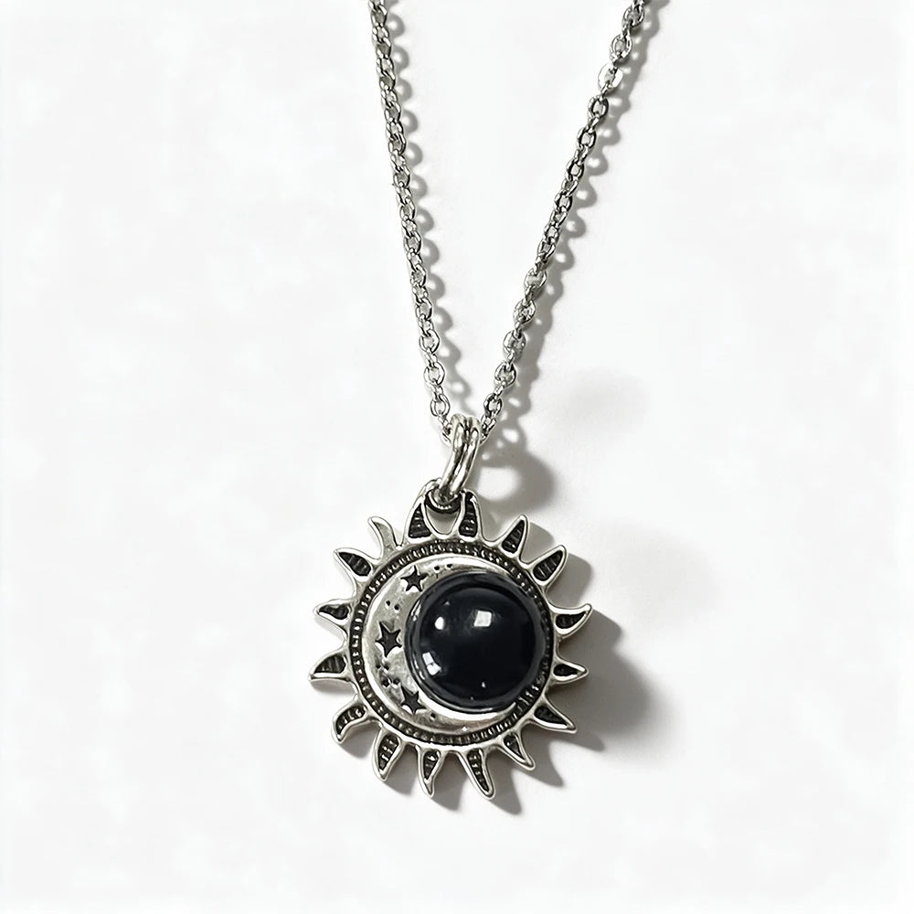 Natural Moonstone Sterling Necklace
