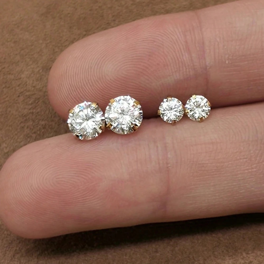 Zirconia Stud CZ Earrings