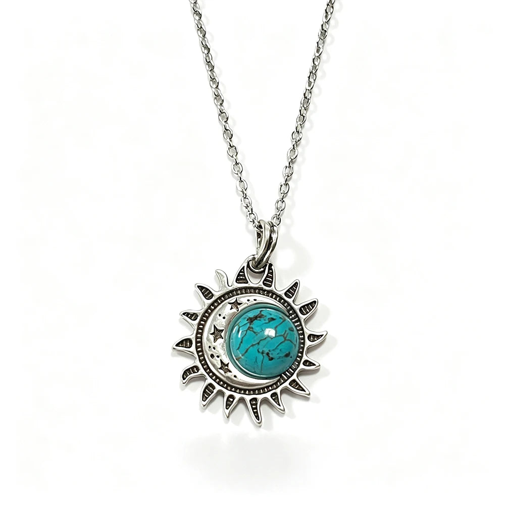 Natural Moonstone Sterling Necklace