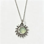 Natural Moonstone Sterling Necklace