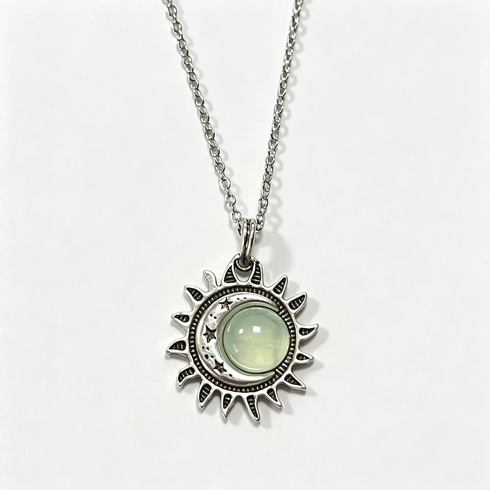 Natural Moonstone Sterling Necklace