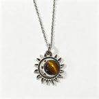 Natural Moonstone Sterling Necklace
