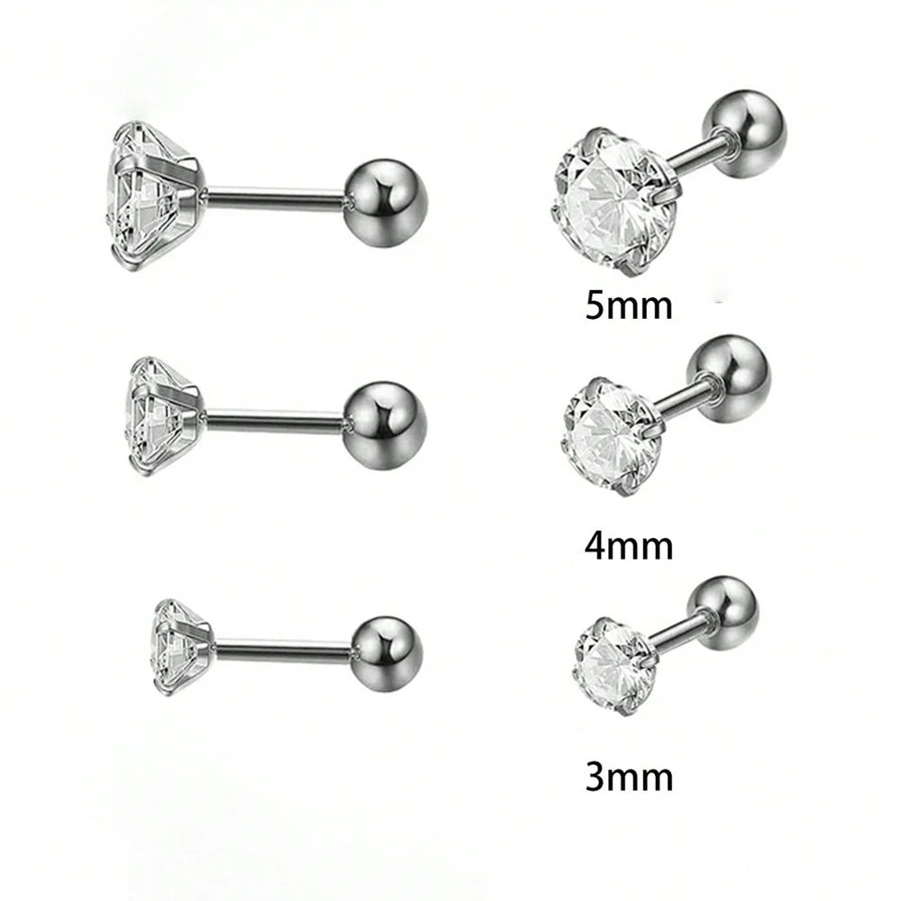Zirconia Stud CZ Earrings