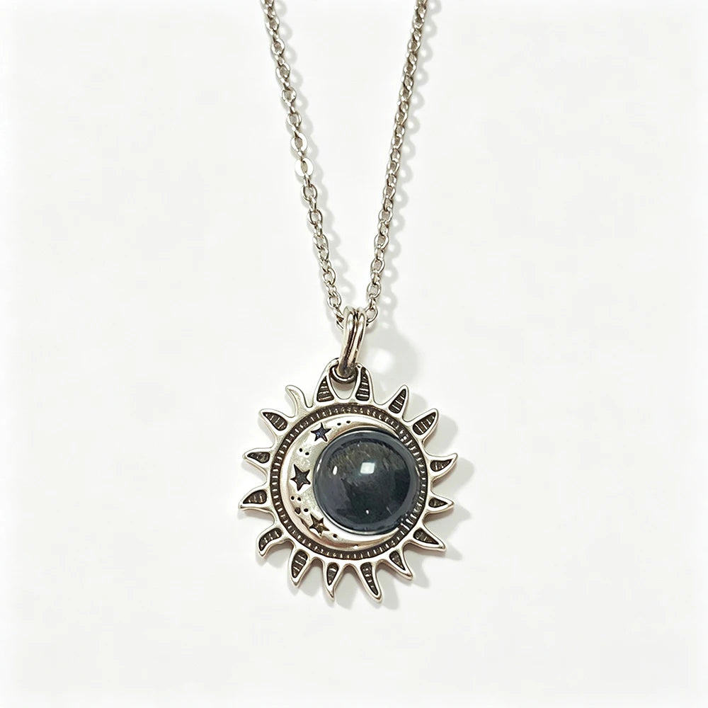 Natural Moonstone Sterling Necklace
