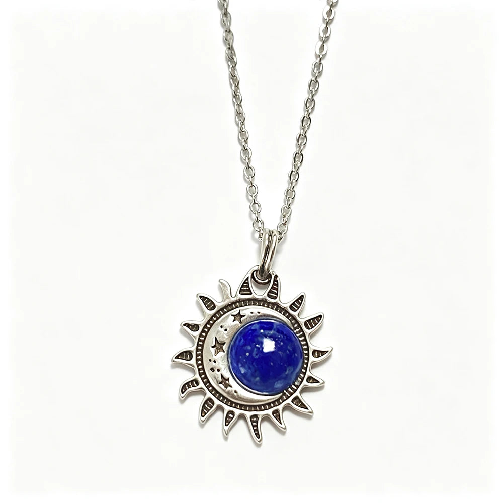 Natural Moonstone Sterling Necklace