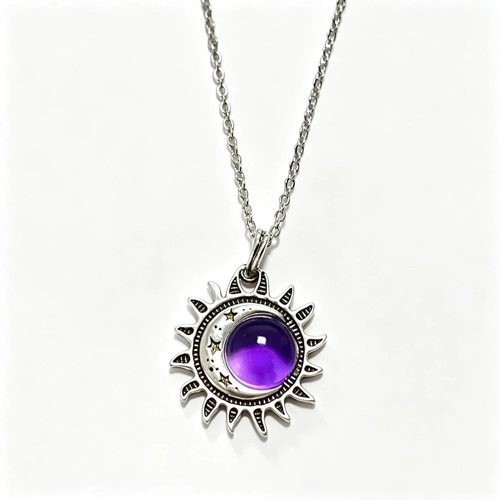 Natural Moonstone Sterling Necklace