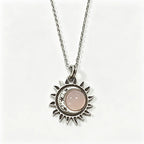 Natural Moonstone Sterling Necklace