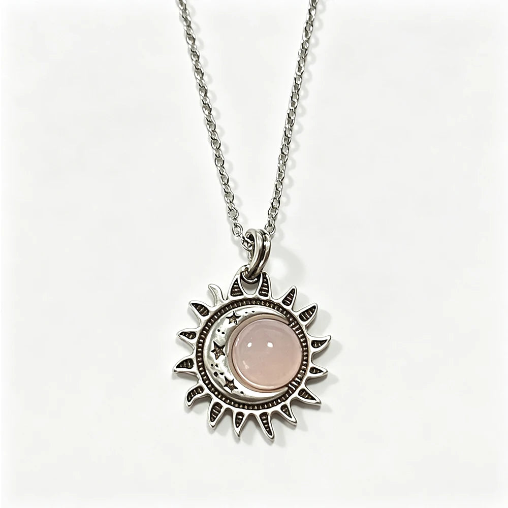 Natural Moonstone Sterling Necklace