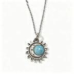 Natural Moonstone Sterling Necklace