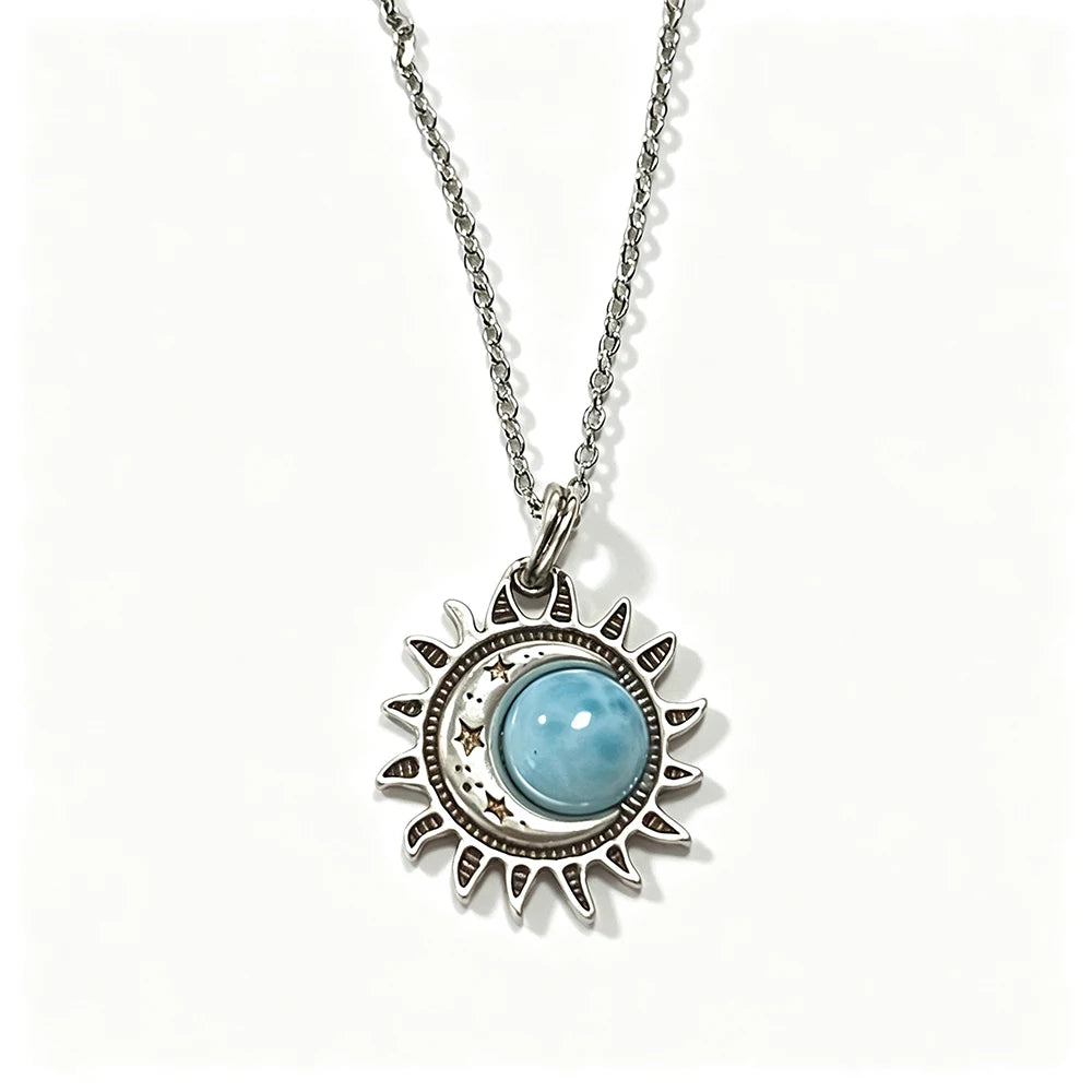 Natural Moonstone Sterling Necklace