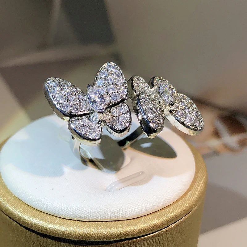 Silver Vintage Double Ring