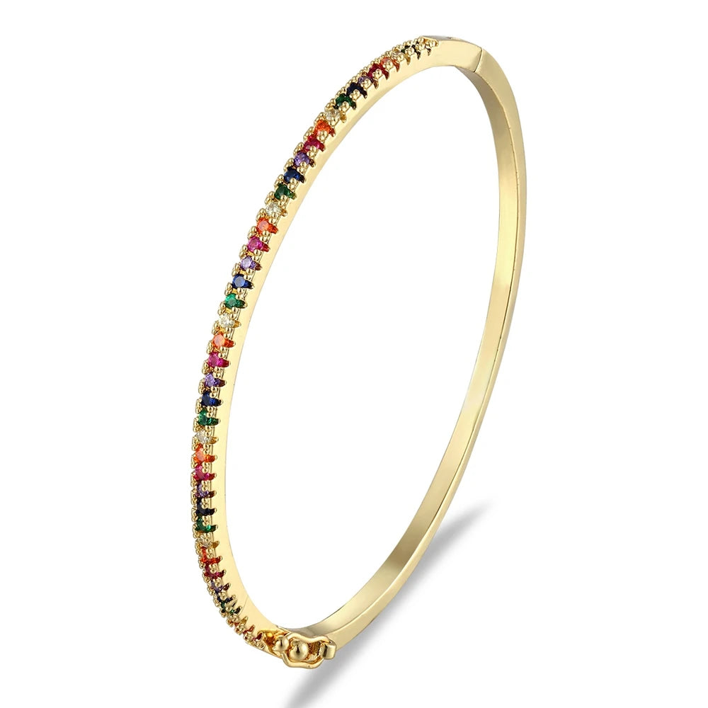 Design Charm Rainbow Bangle