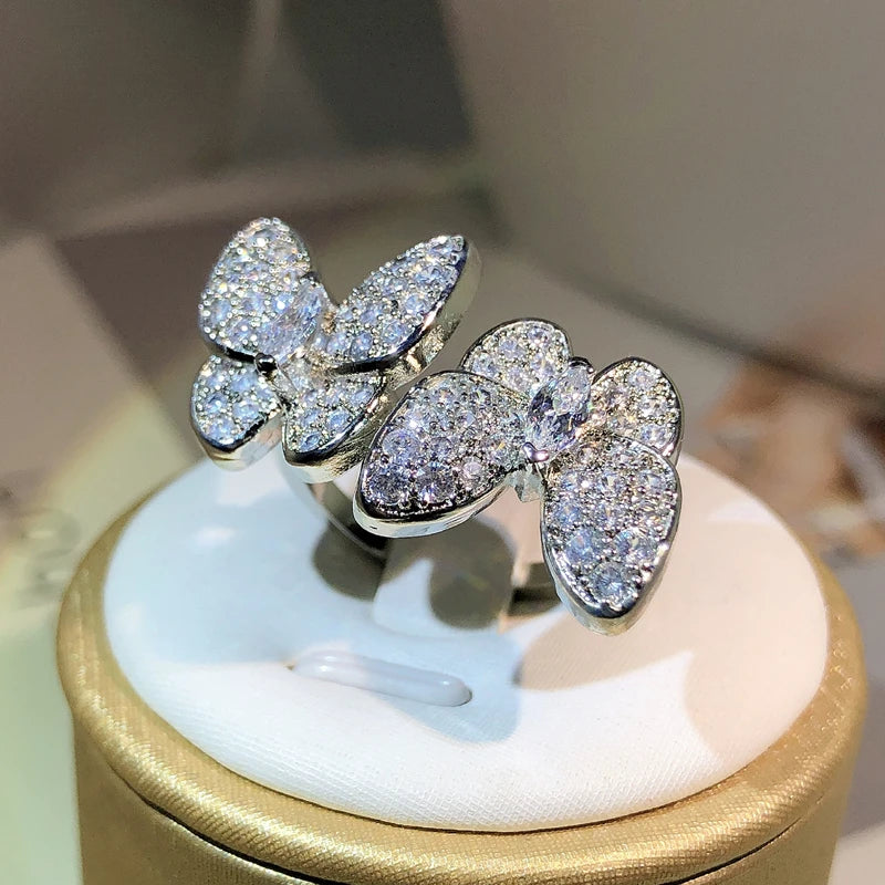 Silver Vintage Double Ring