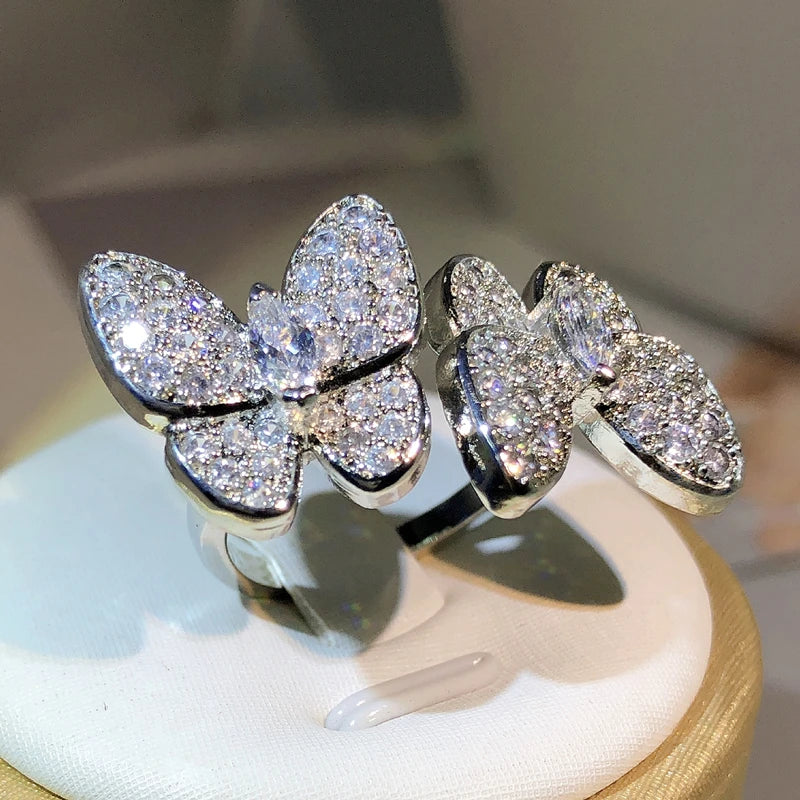Silver Vintage Double Ring
