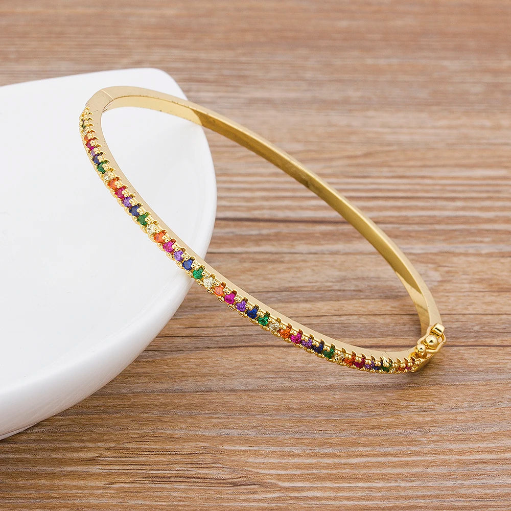 Design Charm Rainbow Bangle