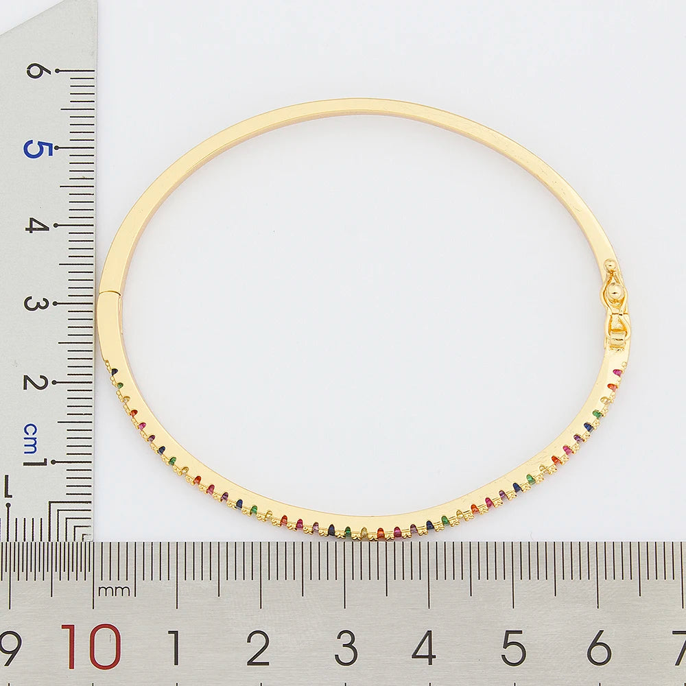 Design Charm Rainbow Bangle