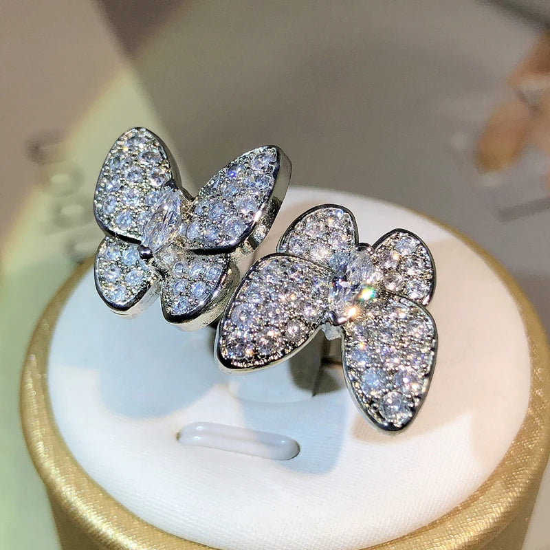 Silver Vintage Double Ring