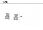 Silver Needle Cartoon Earrings