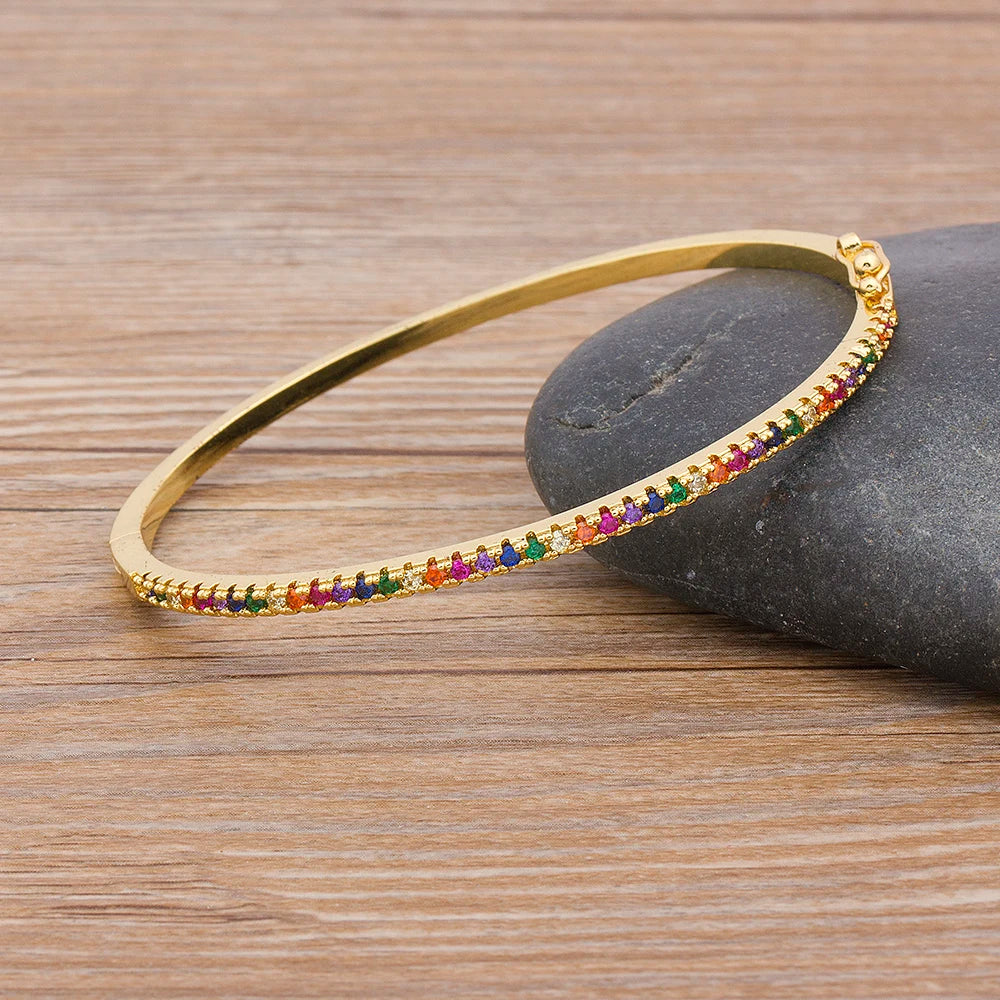Design Charm Rainbow Bangle