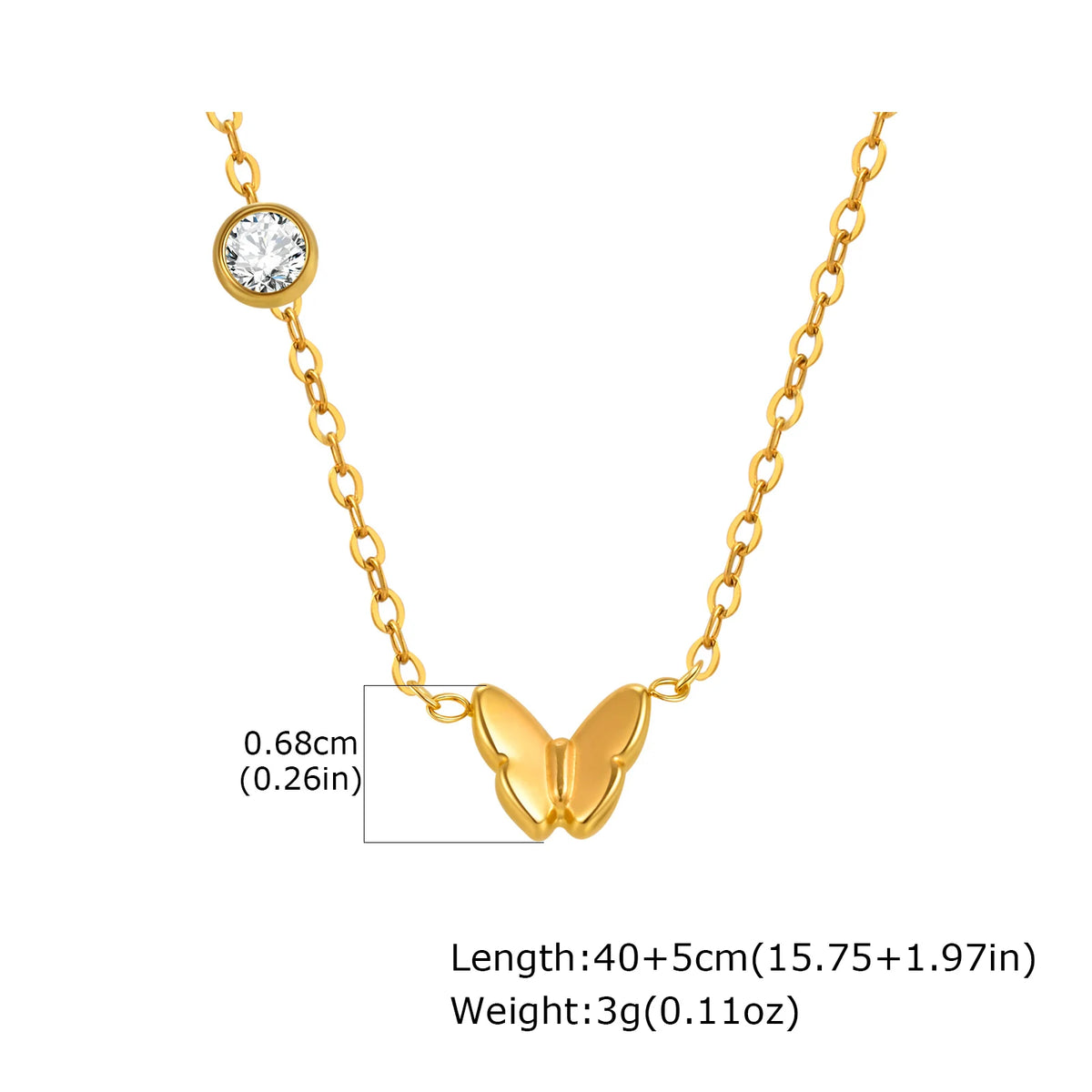 Cubic Zirconia Heart Pendant Necklace