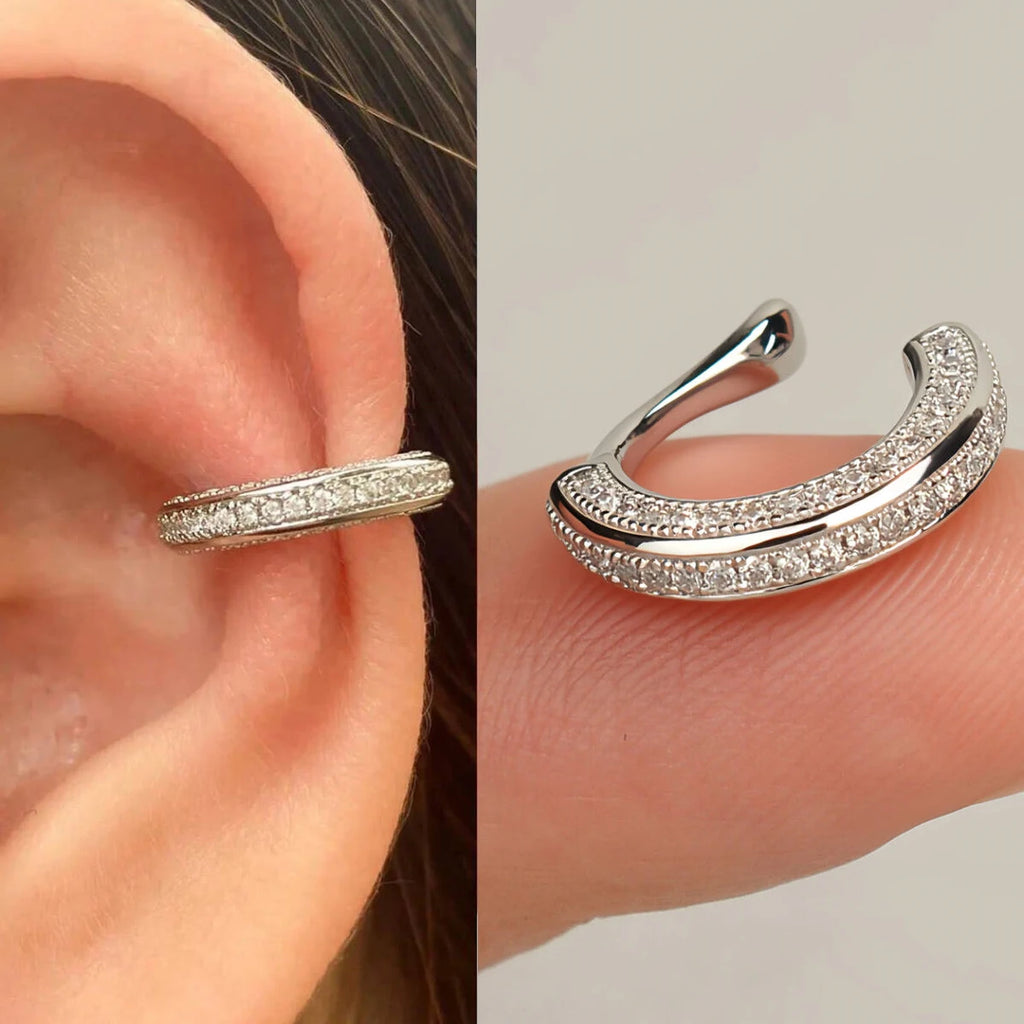 Zircon Clip On Earrings