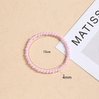 Pink Imitation Pearl Bracelet