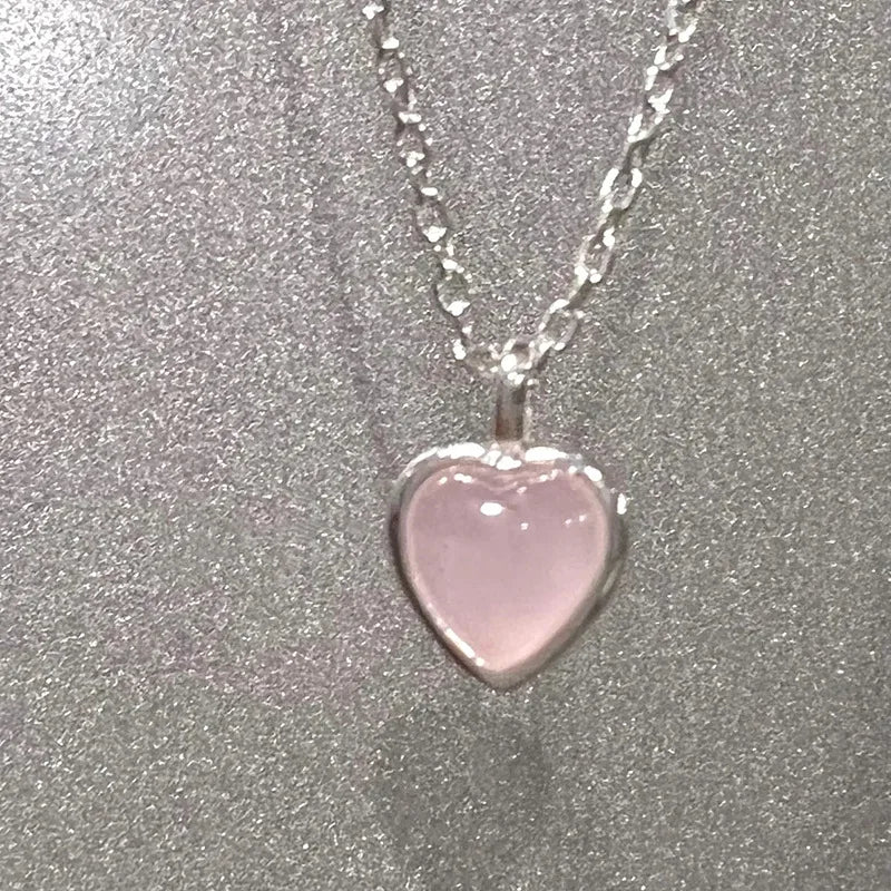 Charm Sterling Silver Pendant Necklace