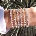 Zirconia Tennis Hip Bangle