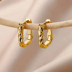 Round Luxurious Stainless Earrings