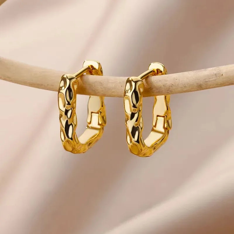 Round Luxurious Stainless Earrings