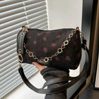 Corduroy Half-Moon Shoulder Bag