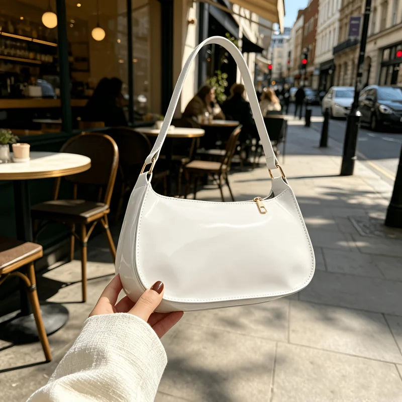 Embossed Geometric Hobo Bag