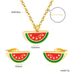 Unicorn Stainless Necklace & Earring Set