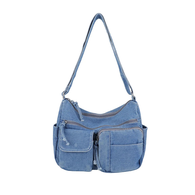 Y2K Aesthetic Washed Crossbody Purse