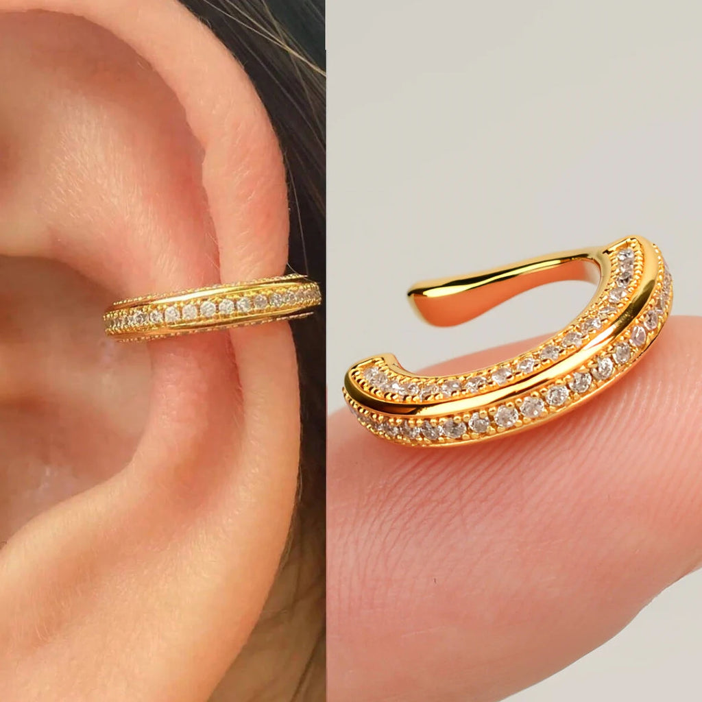Zircon Clip On Earrings