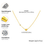 Cubic Zirconia Heart Pendant Necklace