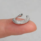 Zircon Clip On Earrings
