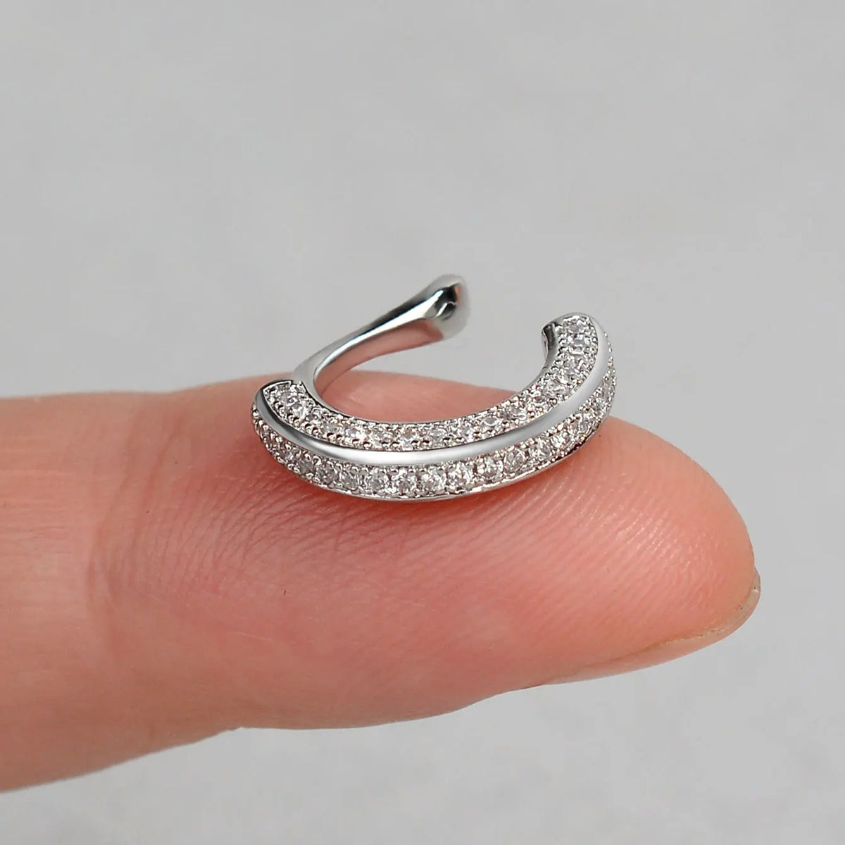 Zircon Clip On Earrings