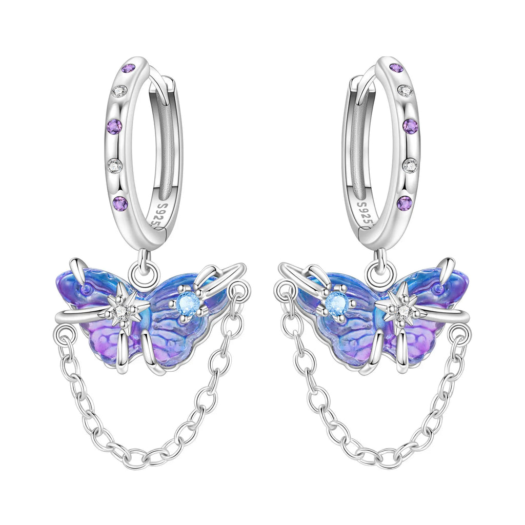 Sterling Silver Blue Earrings