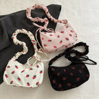 Corduroy Half-Moon Shoulder Bag