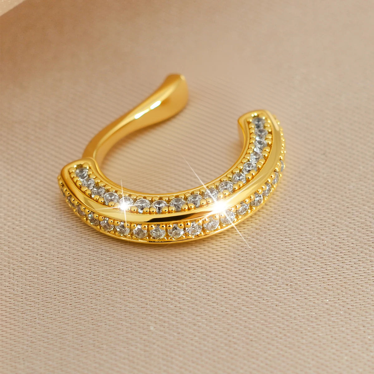 Zircon Clip On Earrings