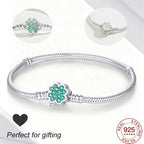 Sterling Silver Four-leaf Bracelet