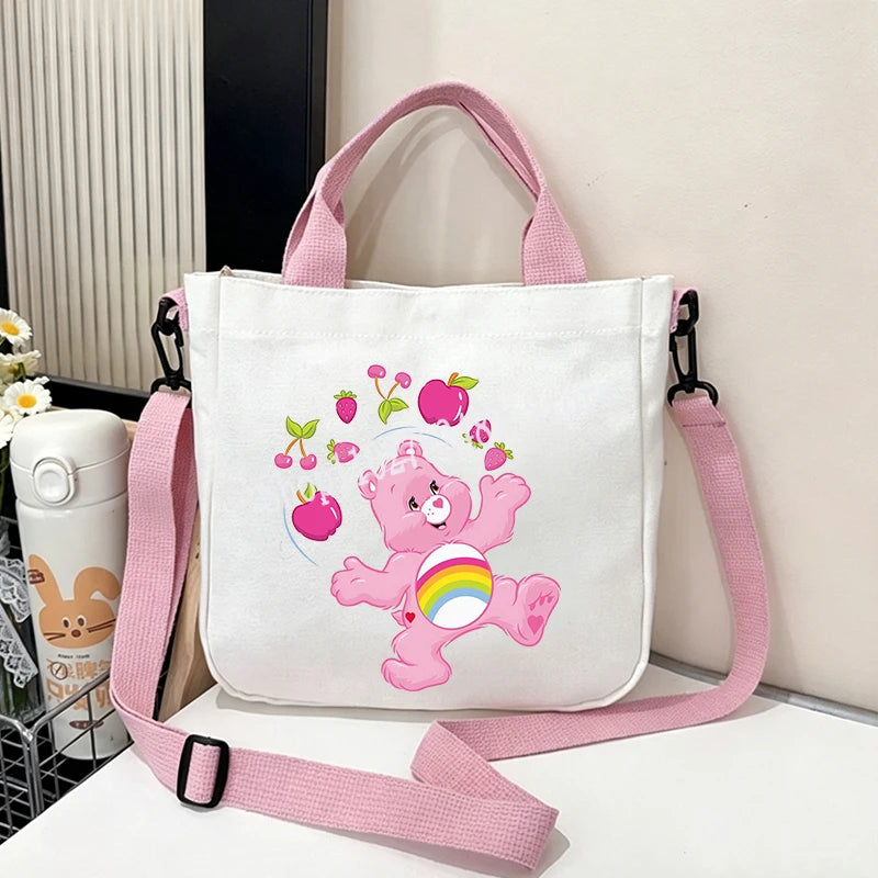 Printed Canvas Crossbody Bag