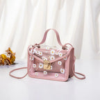 Transparent Daisy Pattern Tote Bag