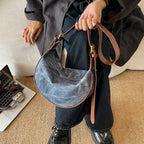 PU Leather Hobo Shoulder Bag