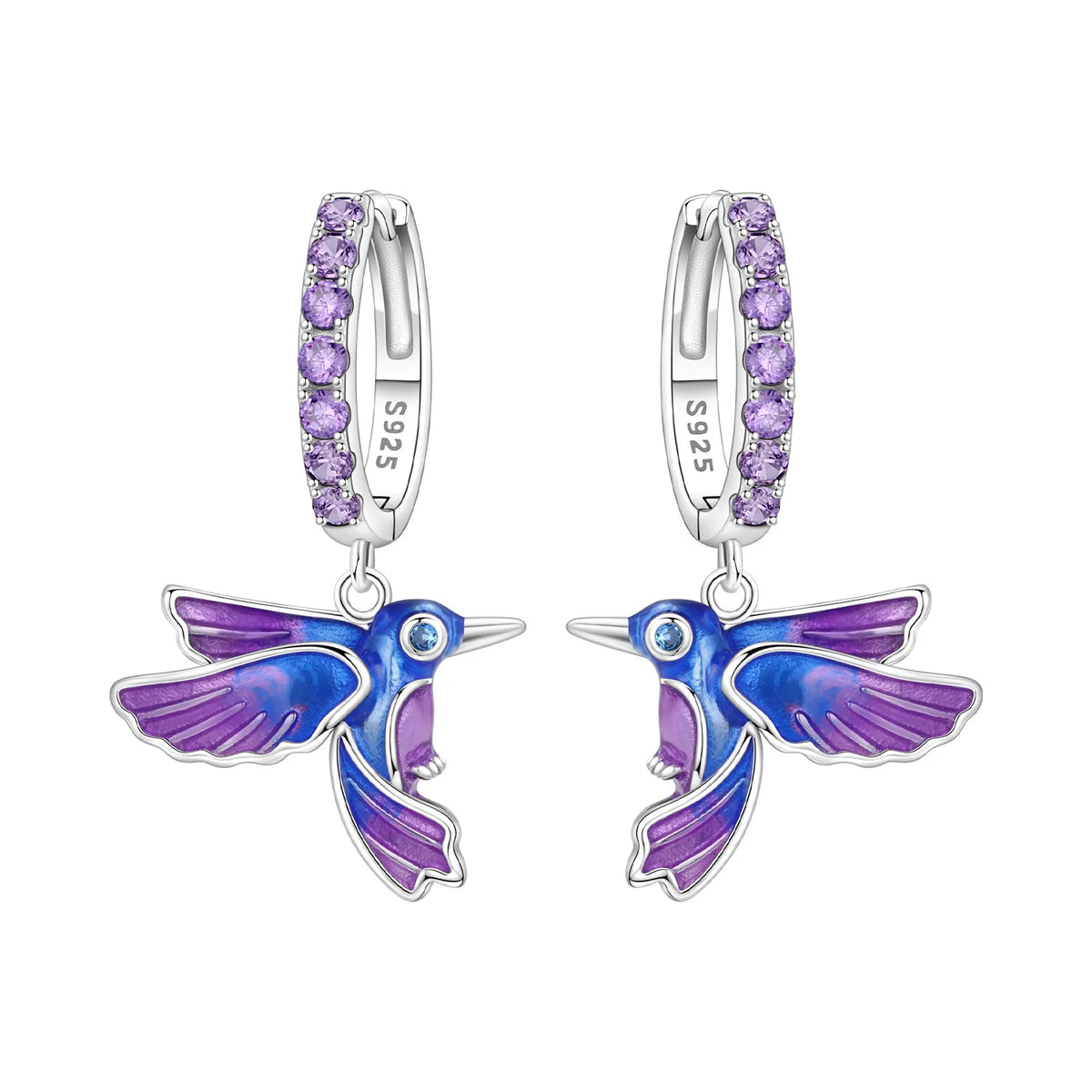 Sterling Silver Blue Earrings