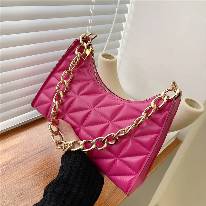 PU Underarm Tote Bag