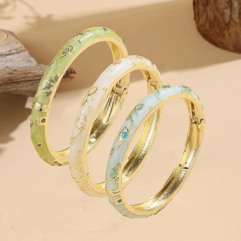 Fine Small Flower Bangle