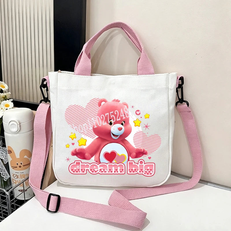 Printed Canvas Crossbody Bag