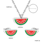 Unicorn Stainless Necklace & Earring Set